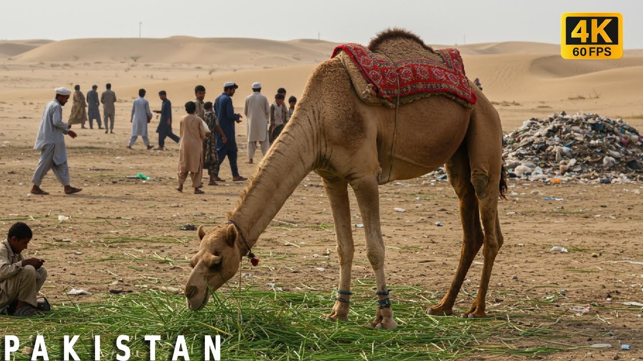 🇵🇰lakki Marwat, Pakistan. Landiwah  Weekly Baazar - 4k Walking tour & captions