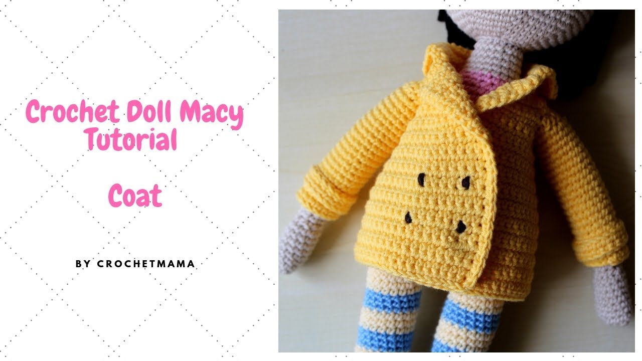 Crochet Doll Coat for My Doll Macy