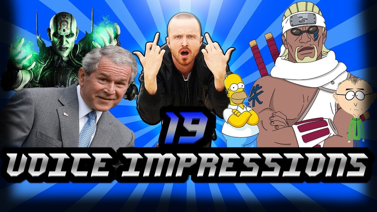 19 Voice Impressions! | Jesse Pinkman, Solid Snake and More!