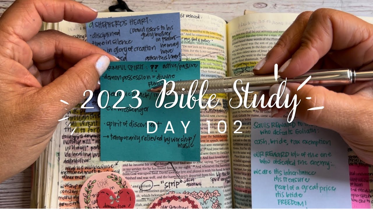 Study the Bible in One Year: Day 102 1 Samuel 15-17 | Bible study for beginners