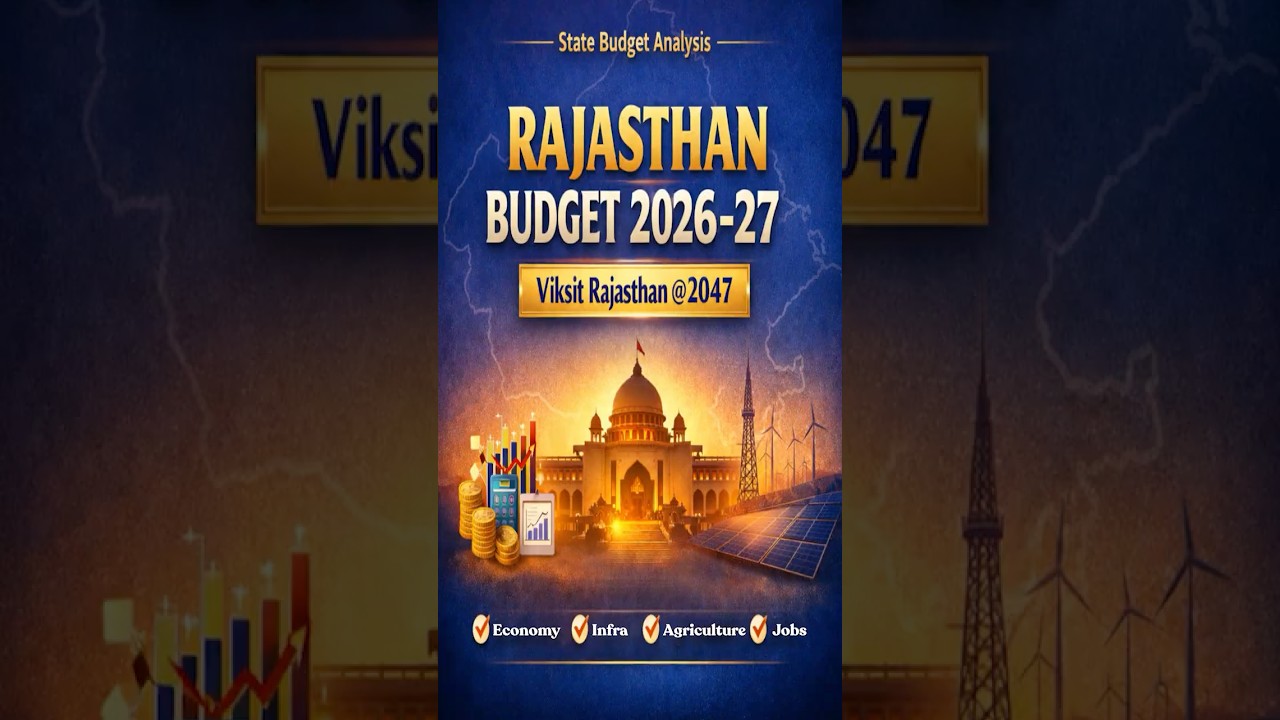 Rajasthan Budget 2026-27 Explained | Viksit Rajasthan @2047 | Key Announcements & Exam Analysis