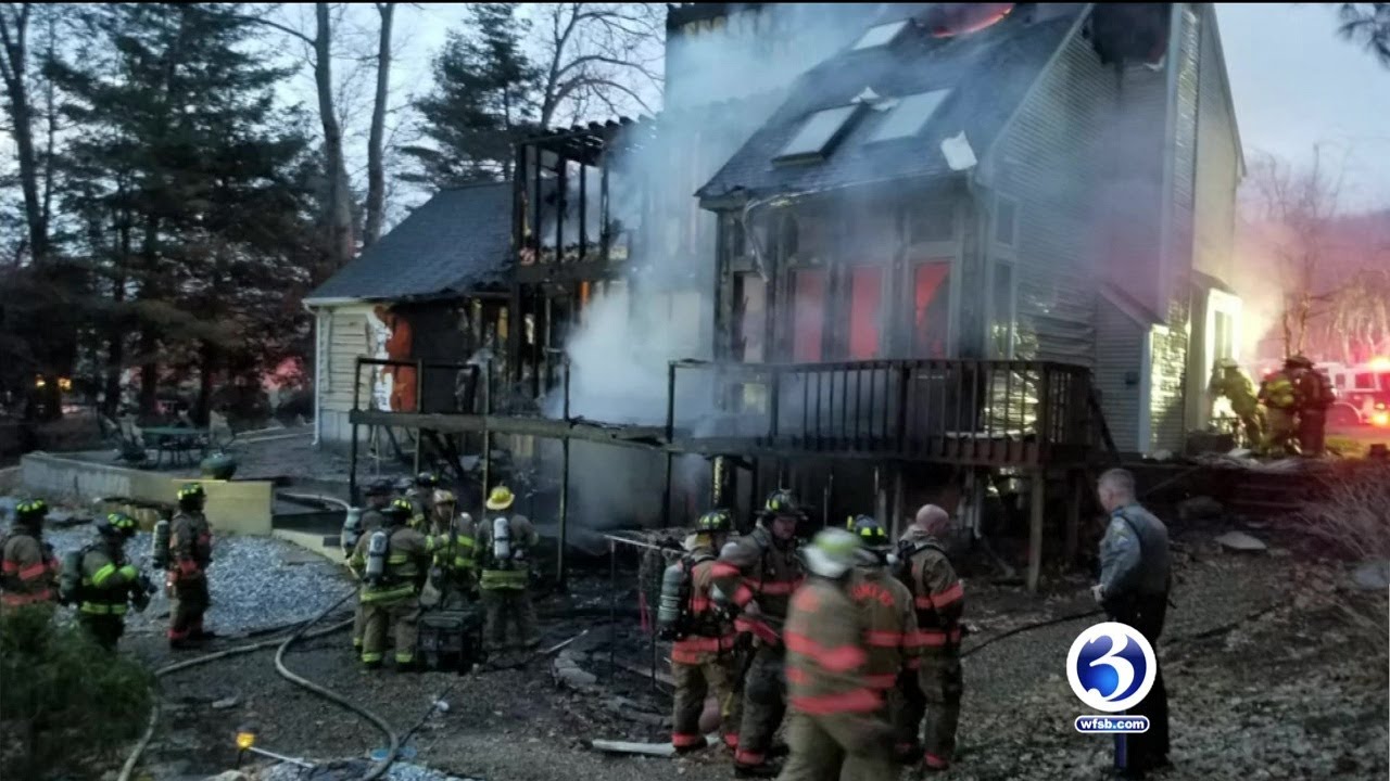 Video: Fire at home in Somers leaves 1 person dead