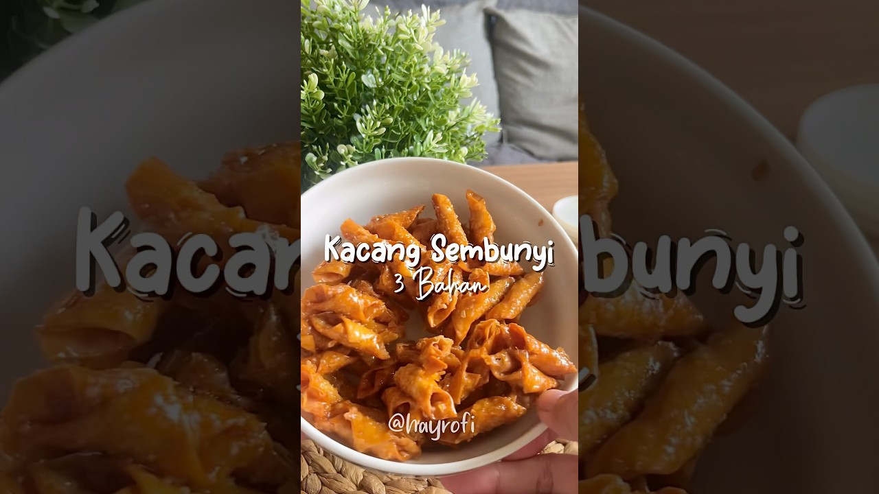 Resep Kacang Sembunyi dari Kulit Pangsit #kacangsembunyi #kacangumpet #cemilan