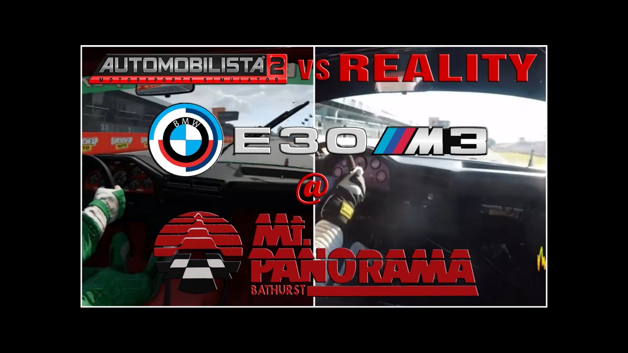 Automobilista 2 vs Reality | BMW E30 M3 At Bathurst