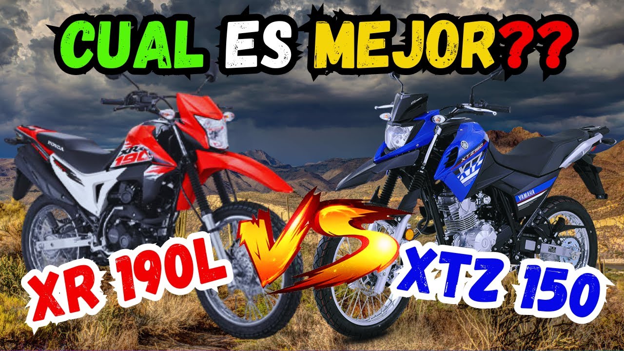XTZ 150🆚XR 190 CUAL ES LA MEJOR DOBLE PROPÓSITO❓