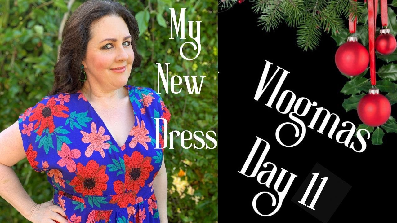 A Dahlia Sewciety Vlogmas day 11 and My New Dress!