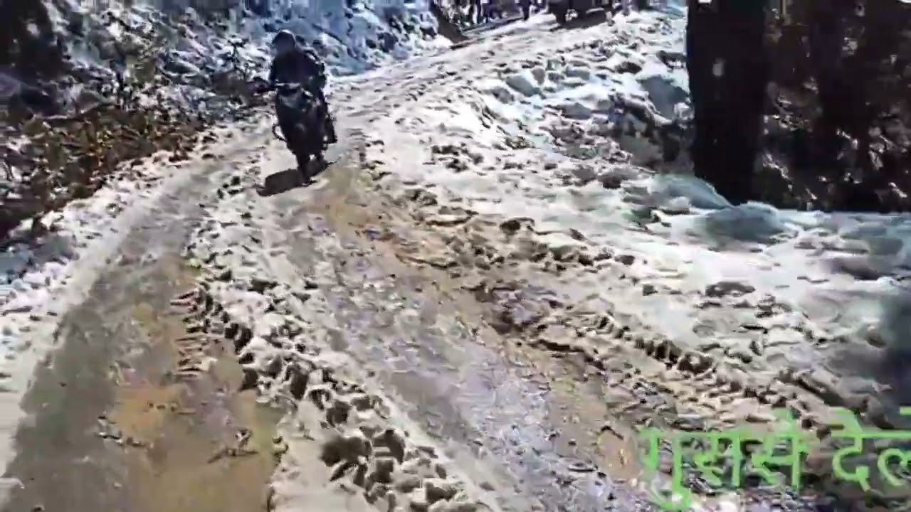 snow fall in Nepal- Dailekh gurase enjoyment vedio#nepali serophero