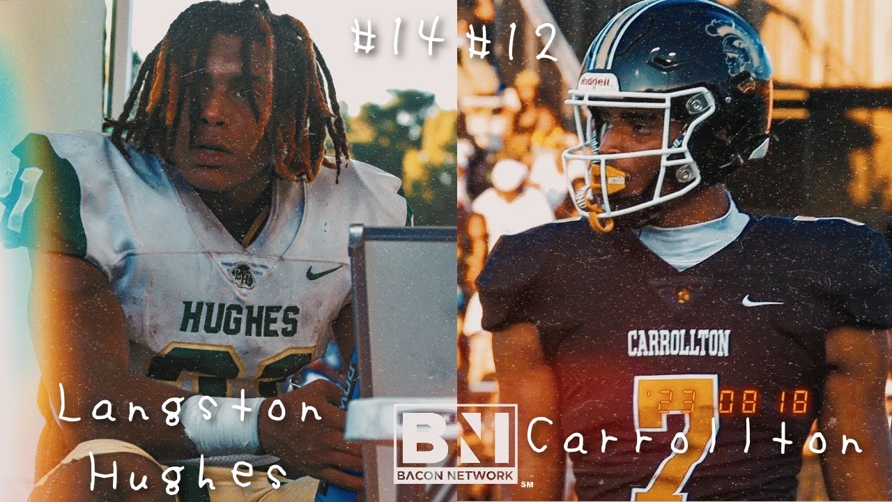 #14 Langston Hughes vs #12 Carrolton 2023 GA. #baconnetwork