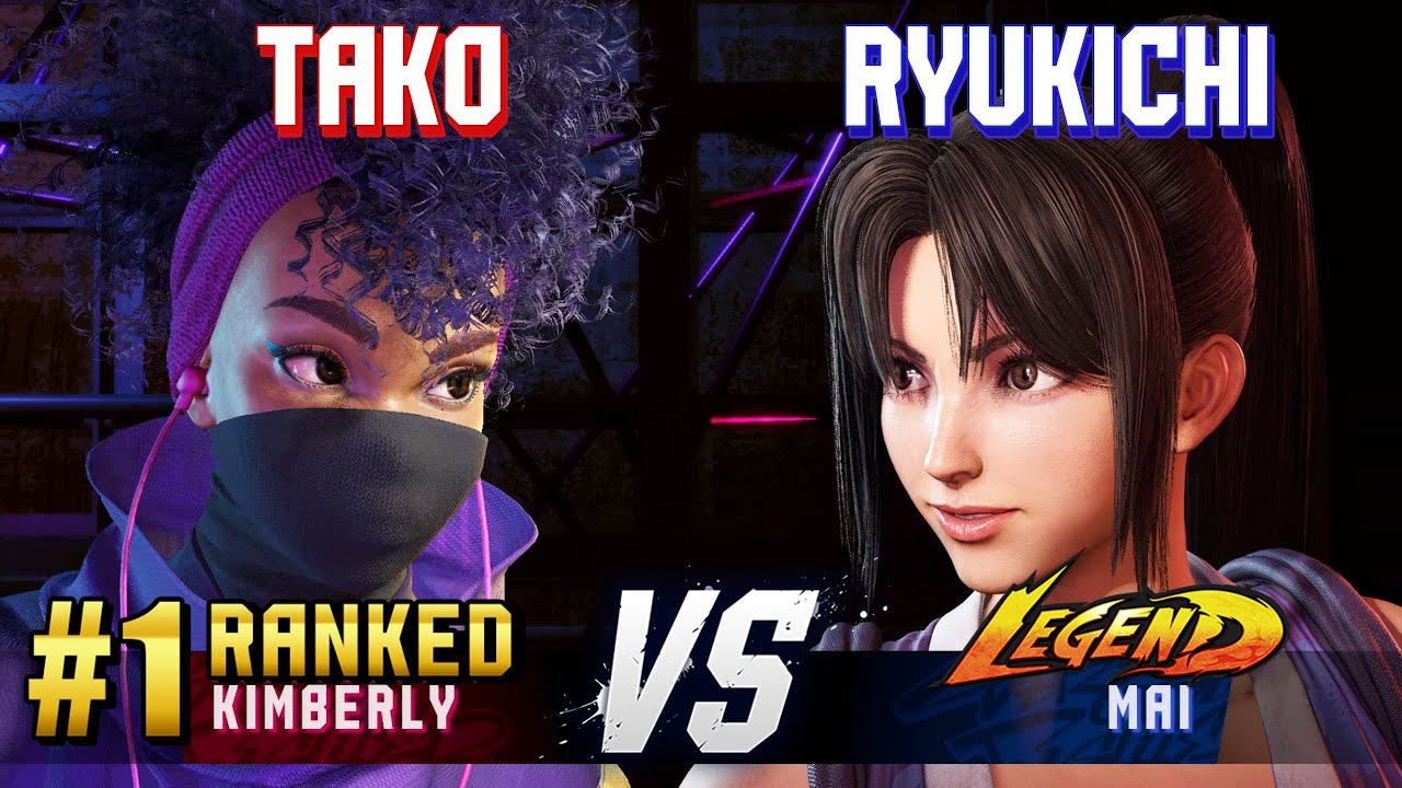 SF6 ▰ TAKO (#1 Ranked Kimberly) vs RYUKICHI (Mai) ▰ High Level Gameplay