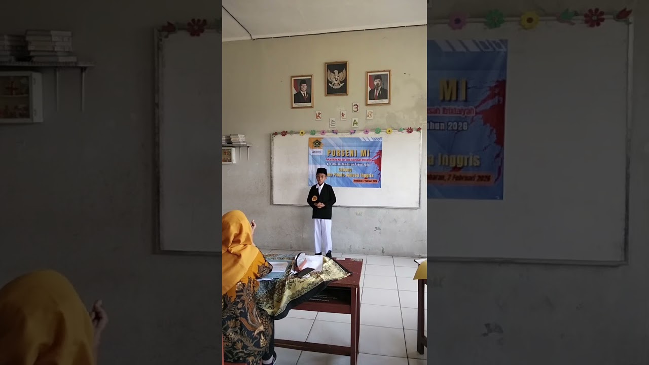 Pidato Bahasa Inggris Porseni MI Tingkat Kecamatan Kembaran || Aditya Dafa Syauqi 