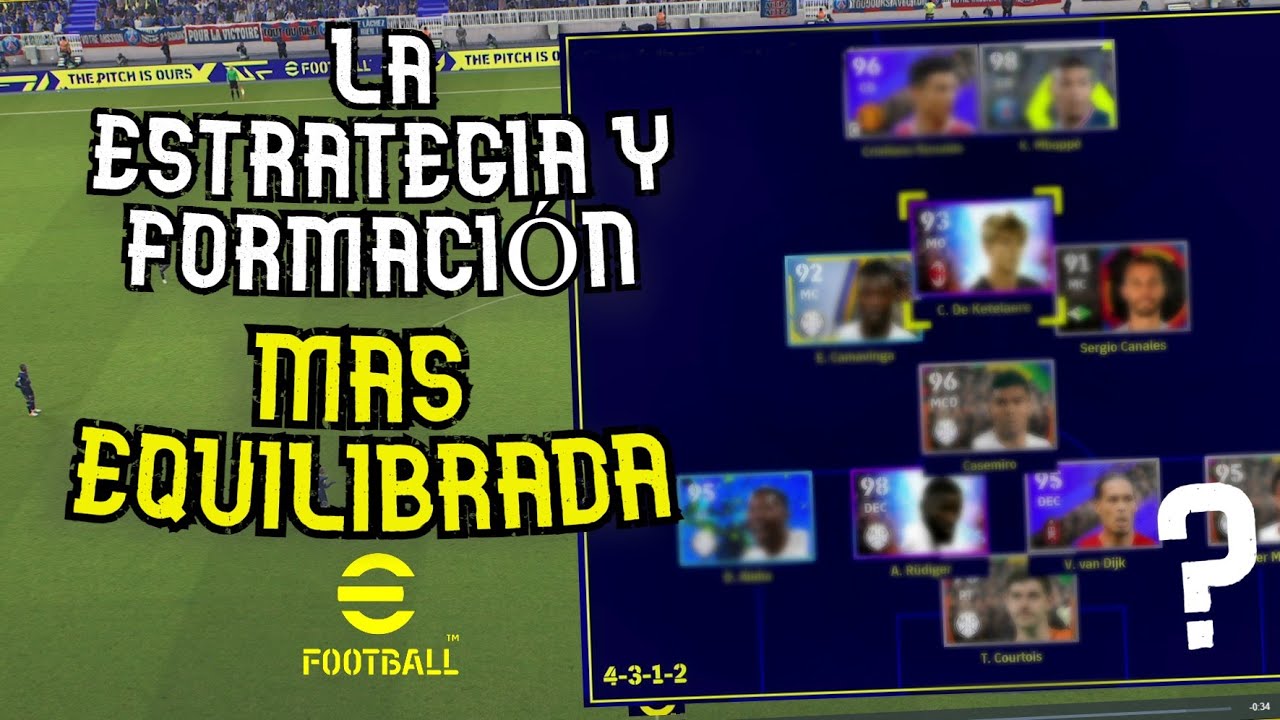 La formación y estrategia más equilibrada en eFootball 2023 ¬ Equilibrio Ataque/Defensa