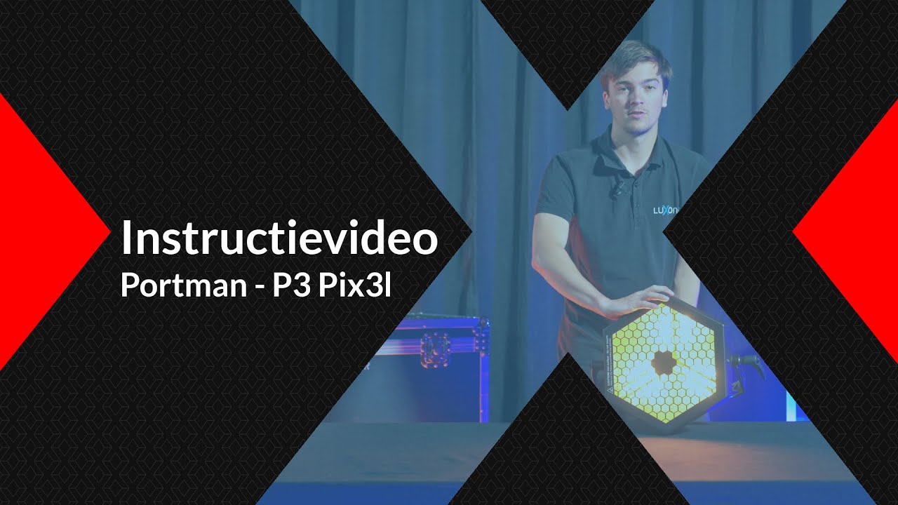 Instructievideo - Portman - P3 Pix3l | Lichtgeluidhuren.nl - Luxonos