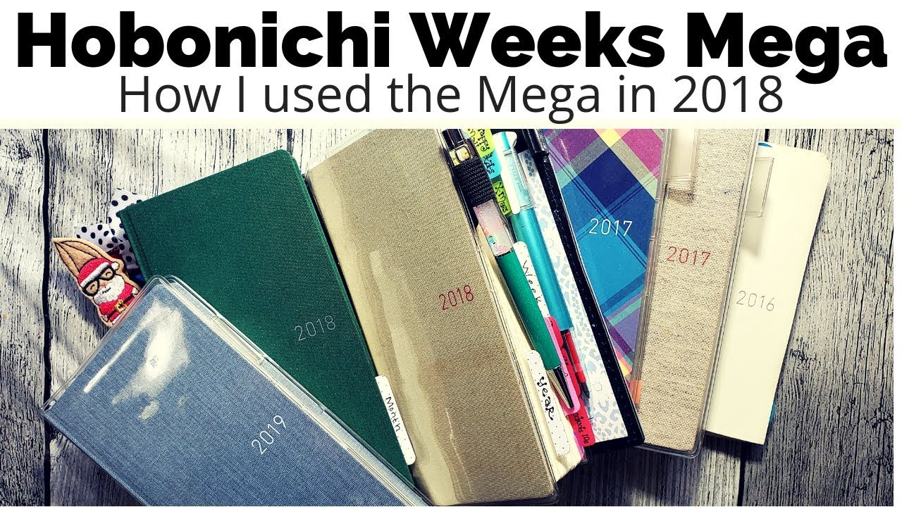 How I Used My Hobonichi Weeks Mega in 2018 - Very long and chatty video!