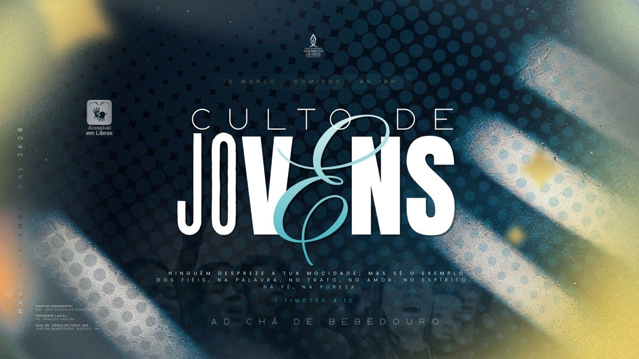 CULTO COM A PARTICIPAÇÃO DOS JOVENS - 15/03/2026
