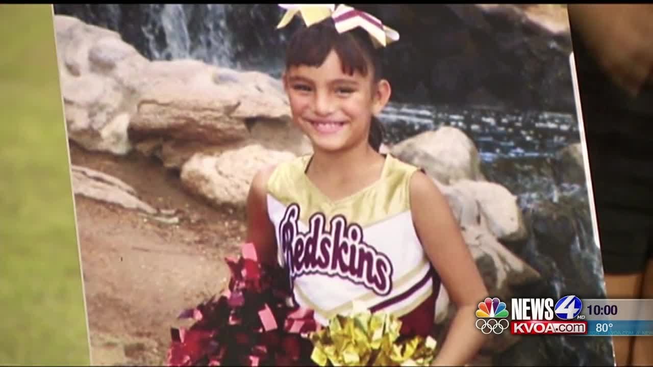 Vigil held for 7-year-old cheerleader who died on the way to practice