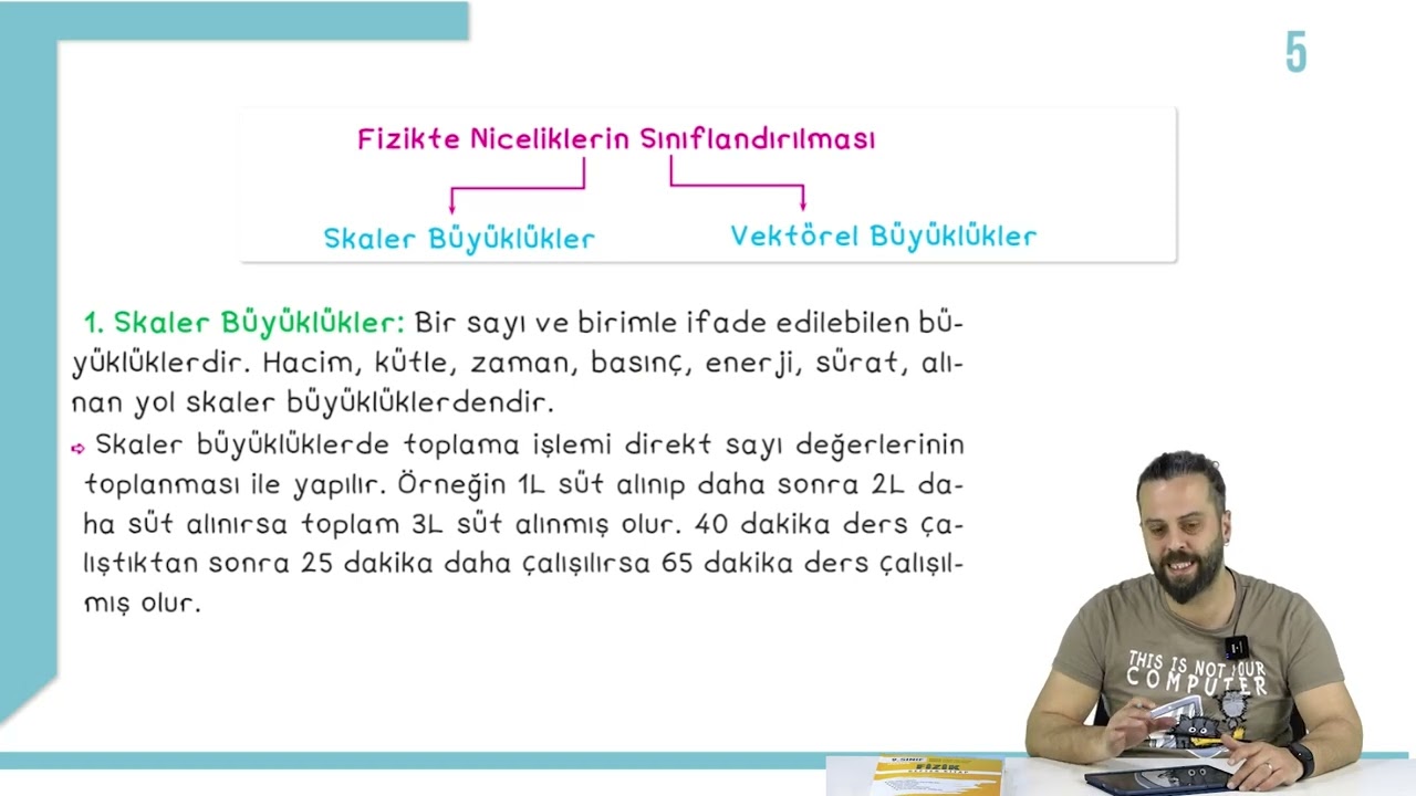 9.Sınıf Fizik - Fiziksel Niceliklerin Sınıflandırılması