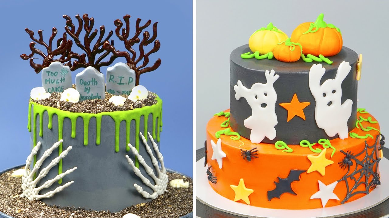 12 Fun and Creative Cake Decorating Ideas For Halloween | Yummy Chocolate Cake Recipes