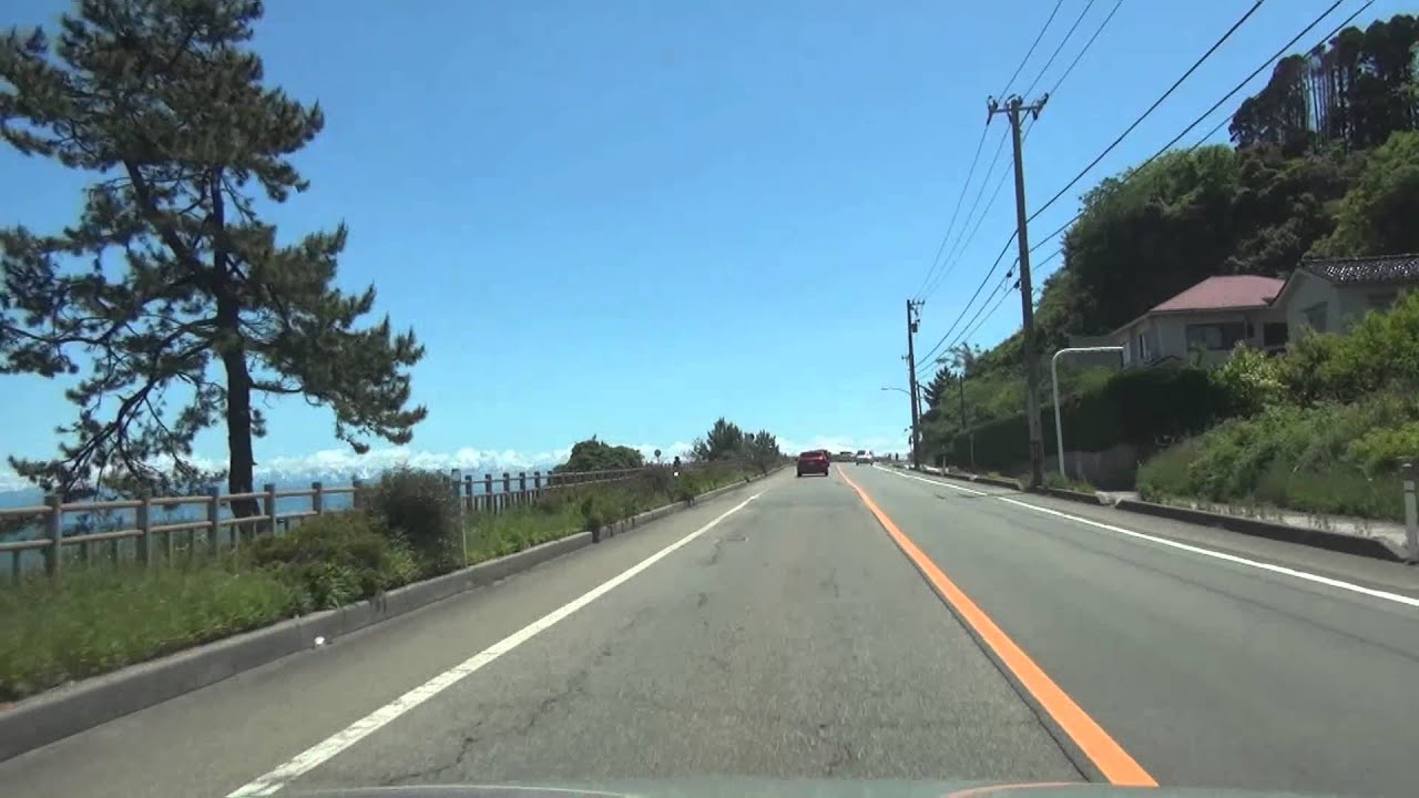 ｢車載動画」　富山県氷見から海岸沿いを北上し新湊大橋までの区間