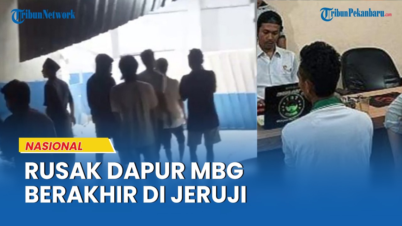 Empat Orang Diamankan usai Rusak Dapur MBG, Pagar dan Atap Dapur Hancur