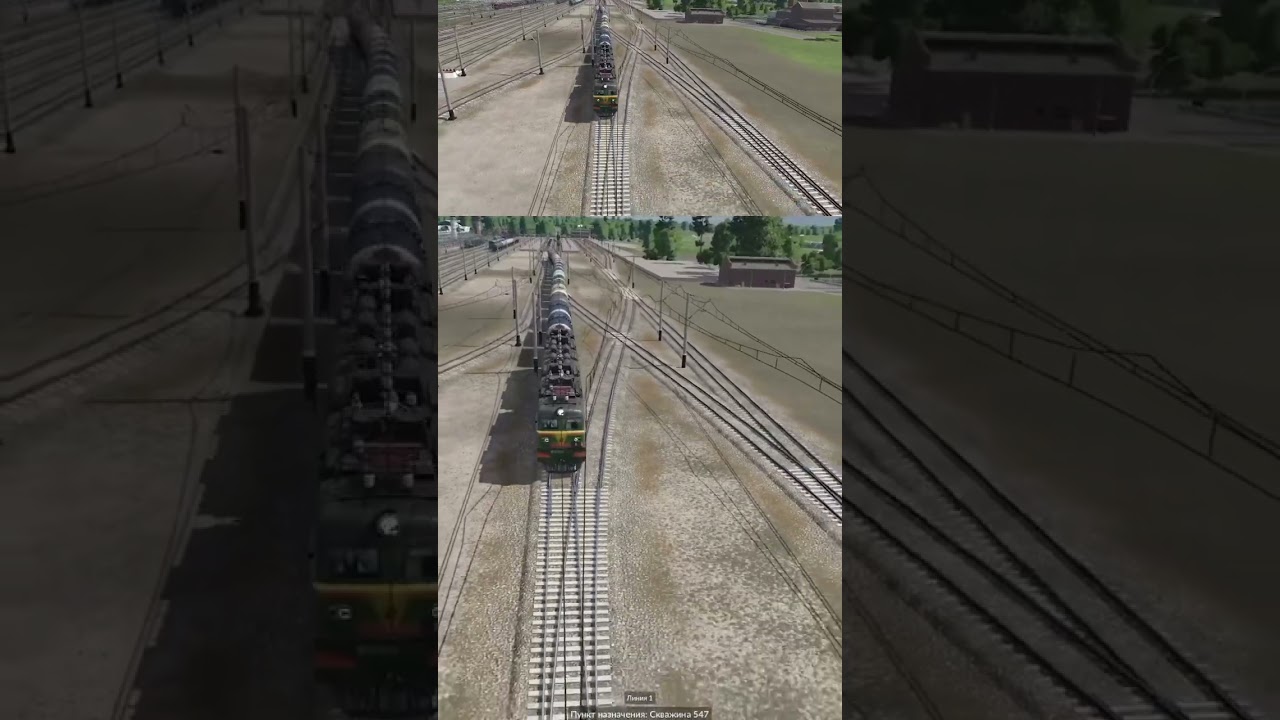 Нефть поехала! 🖤 #transportfever2 #trainzsimulator #trainsim #поезда #геймплей #transportgame