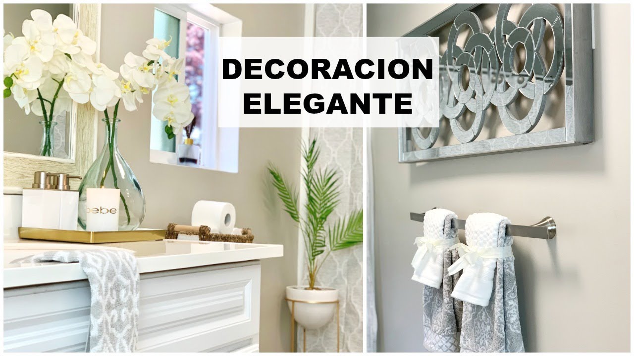 DECORA TU BAÑO ELEGANTE PERO SIN GASTAR MUCHO DINERO- DECORACIÓN 2019- #Silviaentuvida
