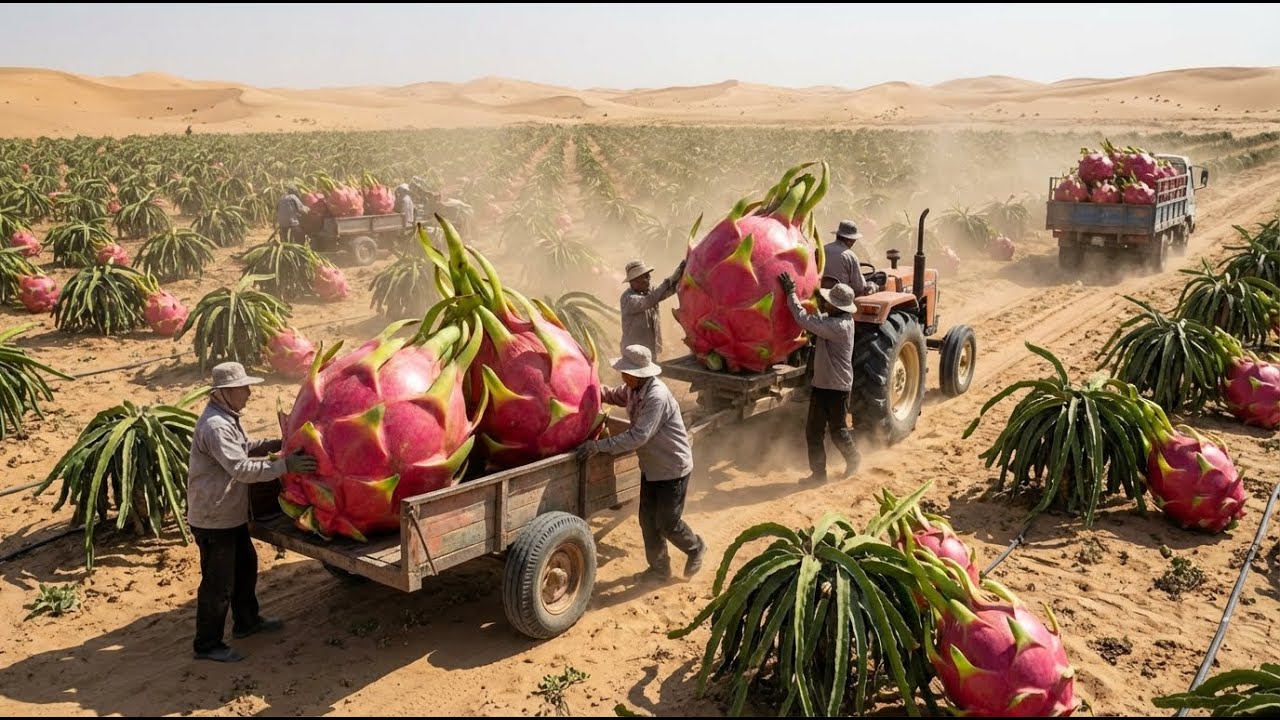 Dragon Fruit Farming &ndash; The Brutal Desert Reality | Backbreaking Labor & $100,000 Pit Traps
