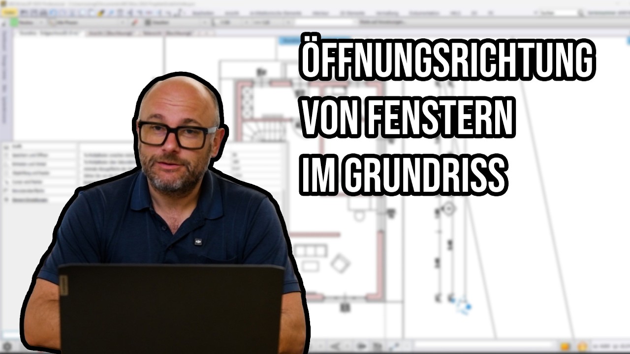 Fenster-Öffnungsrichtung im Grundriss darstellen – schnell und einfach mit ARCHLine.XP.