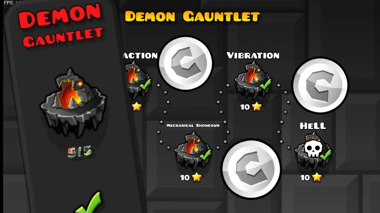 Прохождение Demon Gauntlet | Geometry Dash.