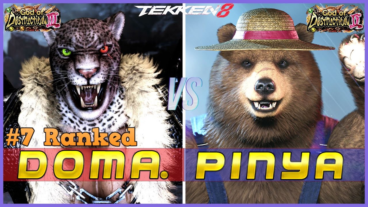 T8 ▰ DOMA (#7 Ranked Armor King) Vs PINYA (High Ranked Kuma) ▰ Tekken 8 High Level Gameplay