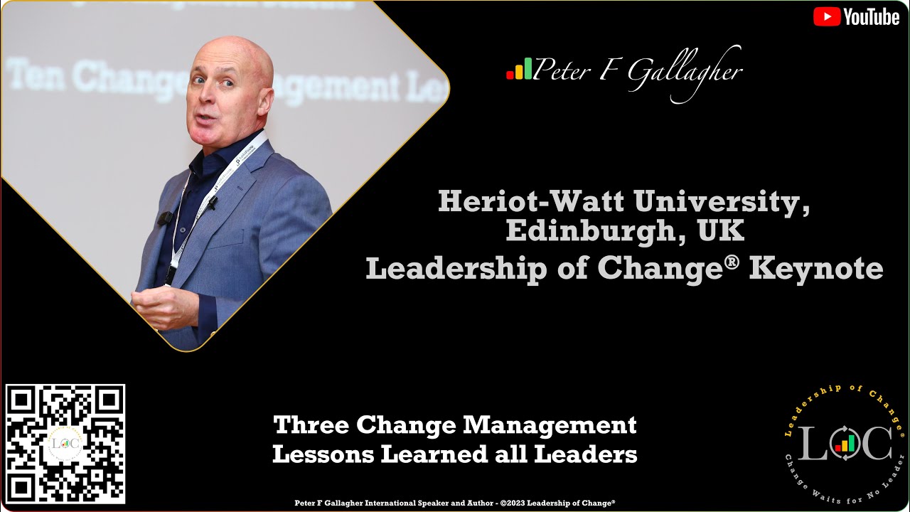 Leadership of Change: Three Change Management Lessons Learned