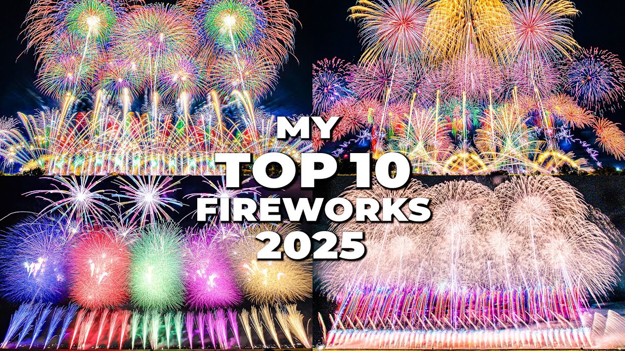 2025年 日本の花火TOP10！2時間超えの感動と迫力 完全保存版 (Panasonic S5 + BRAW / BMPCC6K)