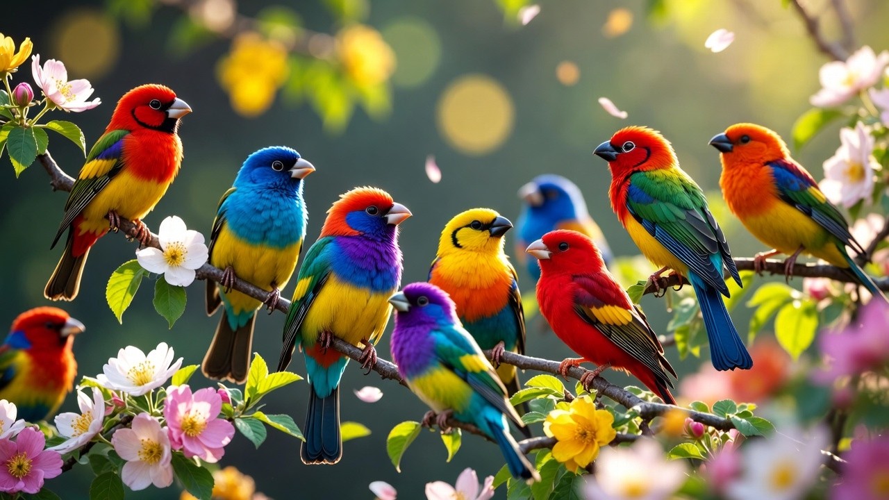 🌺 Calm Birdsong and Slow Piano Harmony | Serene Nature Music for Night & Deep Relaxation