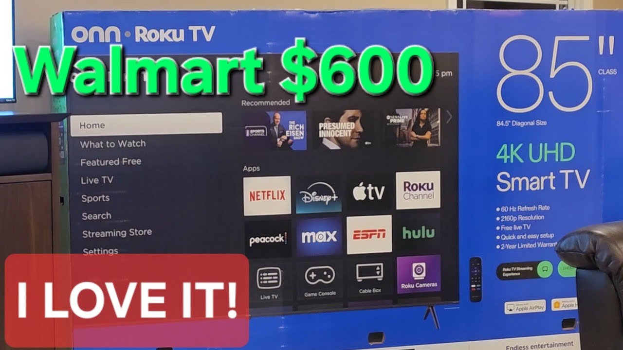 Телевизор Walmart 85 дюймов за 600 долларов... Он меня просто поразил! 😳