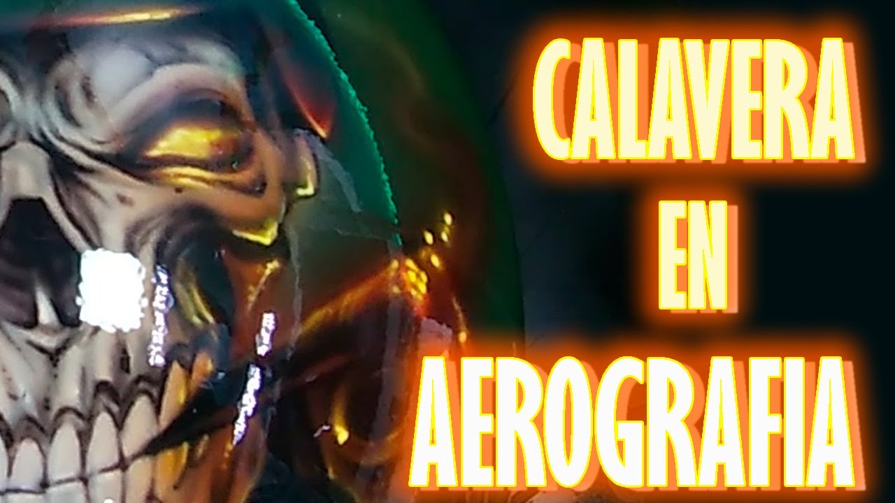 COMO PINTAR UN CRANEO EN AEROGRAFIA ( PASO A PASO)