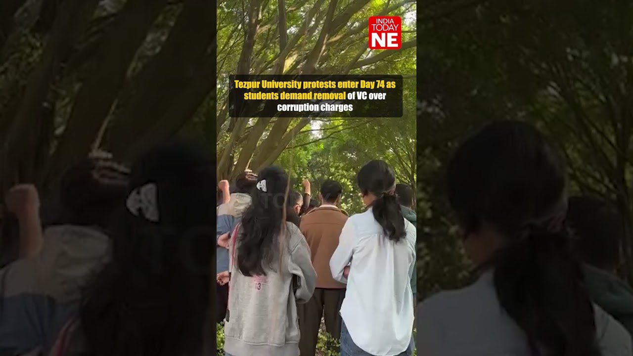 Tezpur University protests enter Day 74 as students demand removal of VC over corruption charges