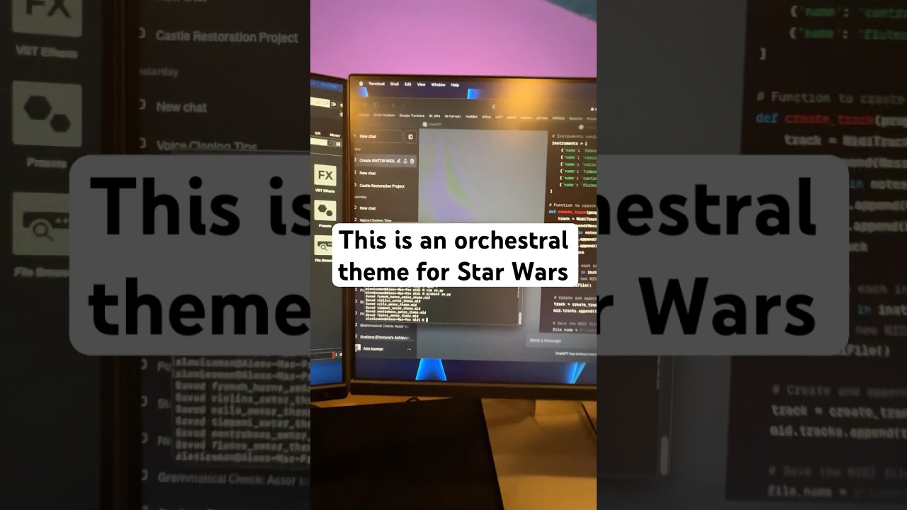 I used ChatGPT to compose orchestral music. #artificialintelligence #ai #music #starwars