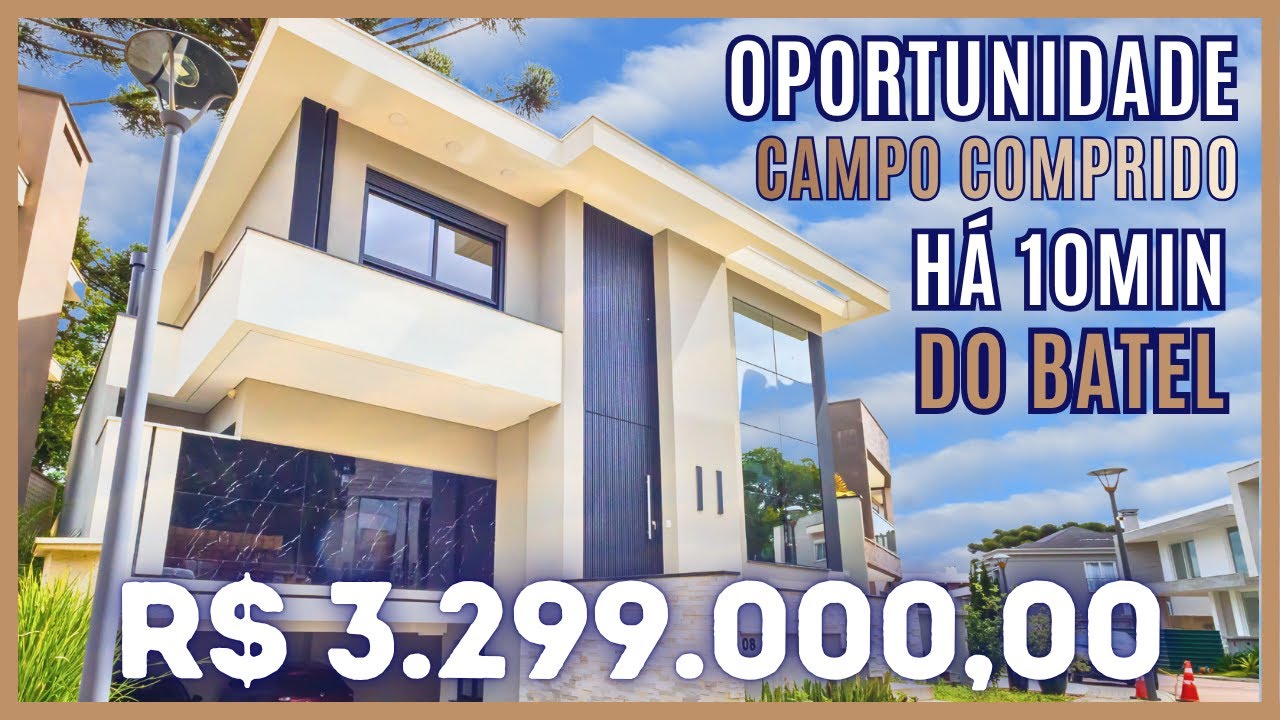 CASA ALTO PADRAO EM CONDOMINIO FECHADO NO CAMPO COMPRIDO EM CURITIBA