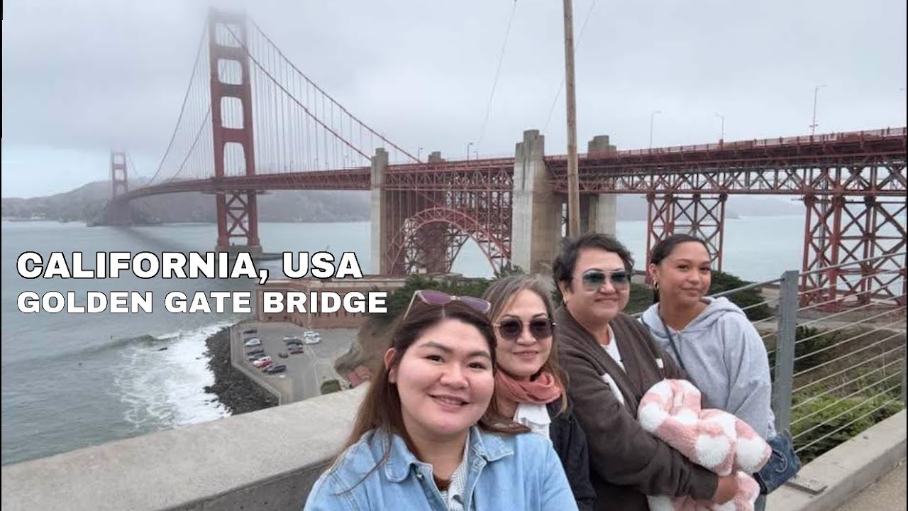 FIRST DAY IN US. VISITING THE GOLDEN GATE BRIDGE