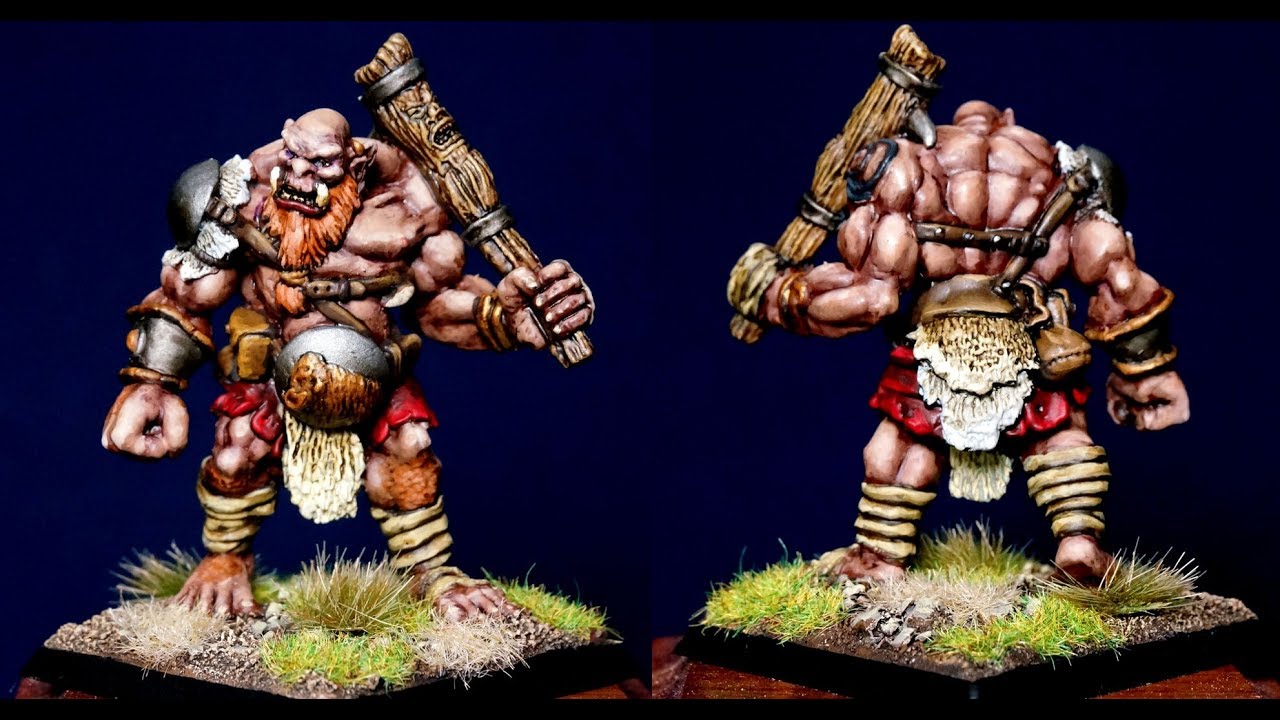 Painting Reaper Bones Ogre for Dungeons & Dragons Part 1