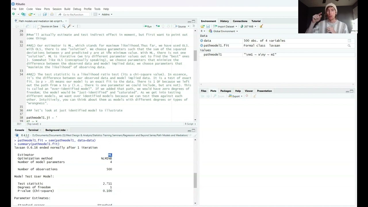 How to Estimate Path Models and use Bootstrapping to Test Mediation in R (Part 1)