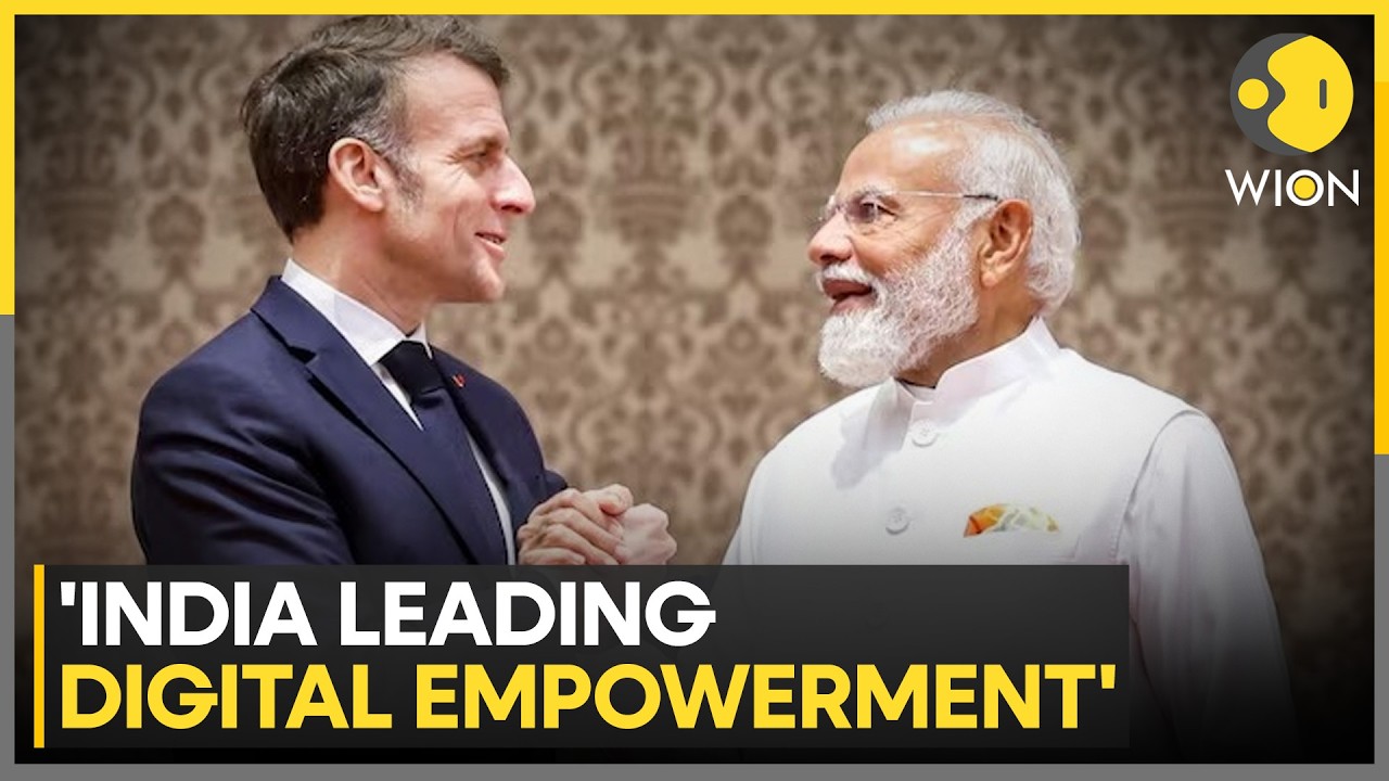 India AI Impact Summit 2026: Macron Says India Built Digital Identity for 1.4 Billion | WION
