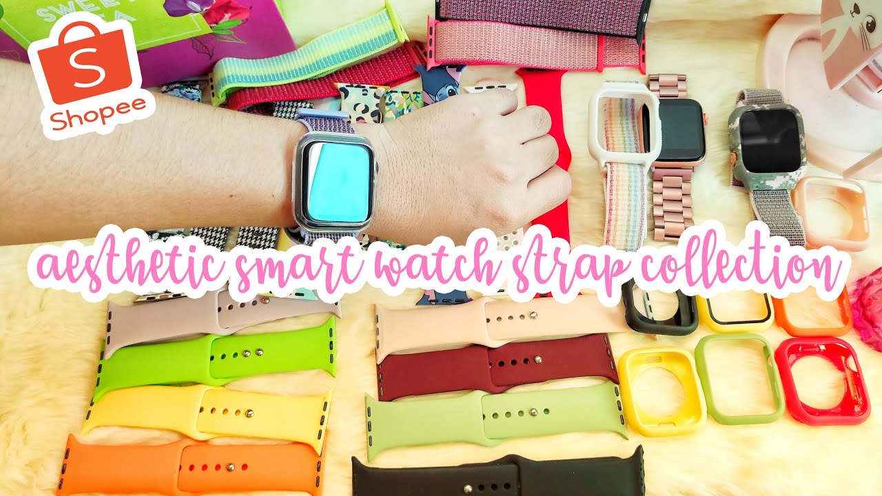 ✰⋆⌚ smart watch strap aesthetic collection ✰⋆ Ak76 and T500 smart watch strap ✨