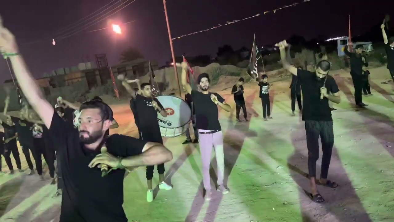 خدام الحسين (ع) موكب انصار المهدي الموعود يوم 4 محرم 2022/8/3🏴