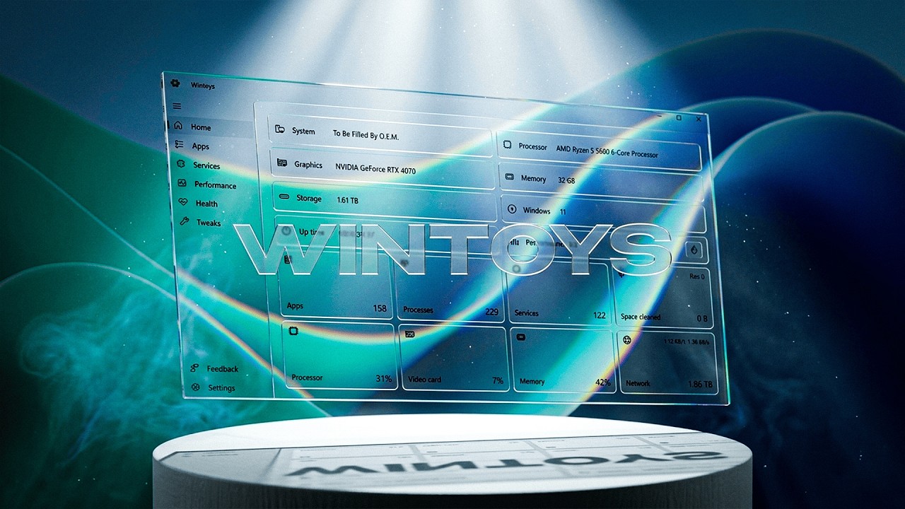 Я установил Wintoys из Microsoft Store и вот что случилось