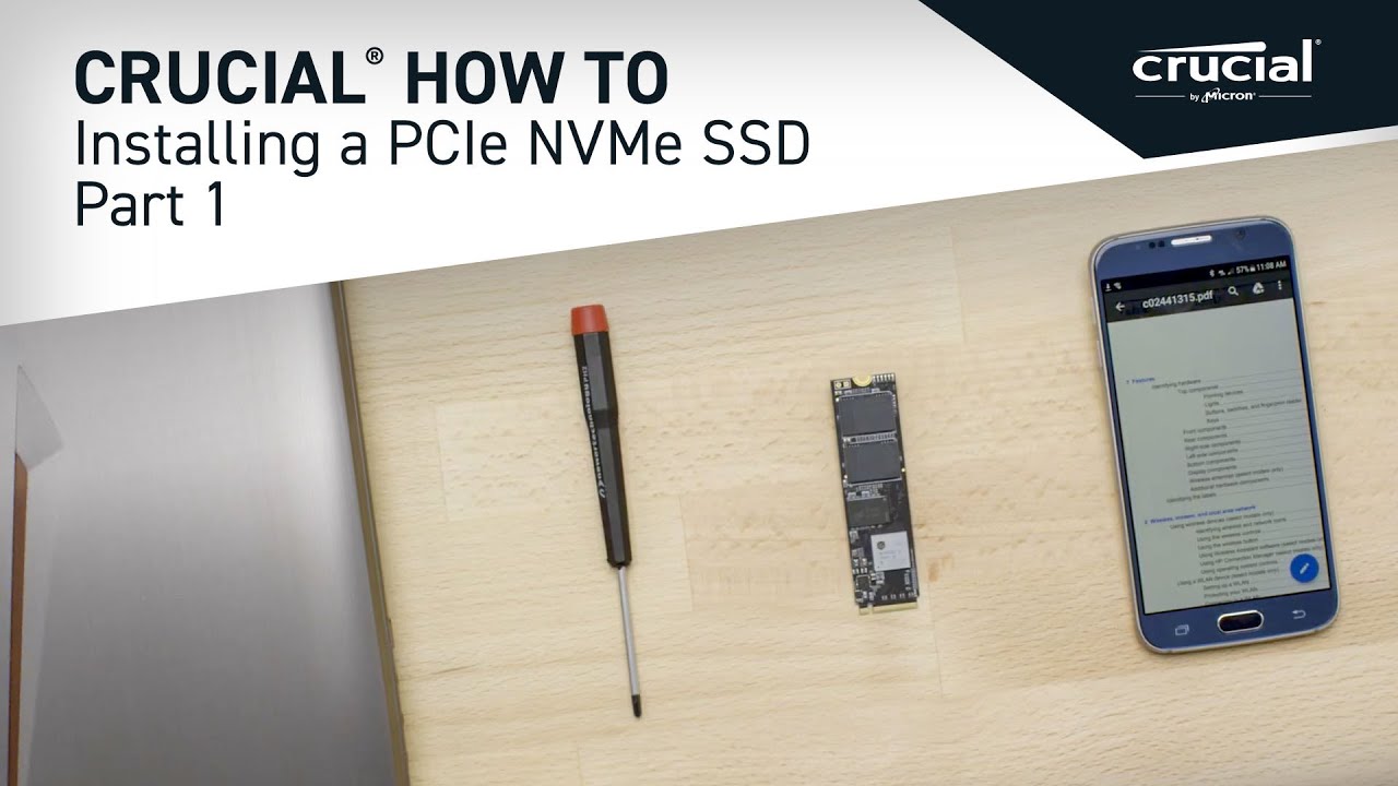 Part 1 of 4 - Installing a Crucial&reg; M.2 PCIe NVMe SSD: Prep