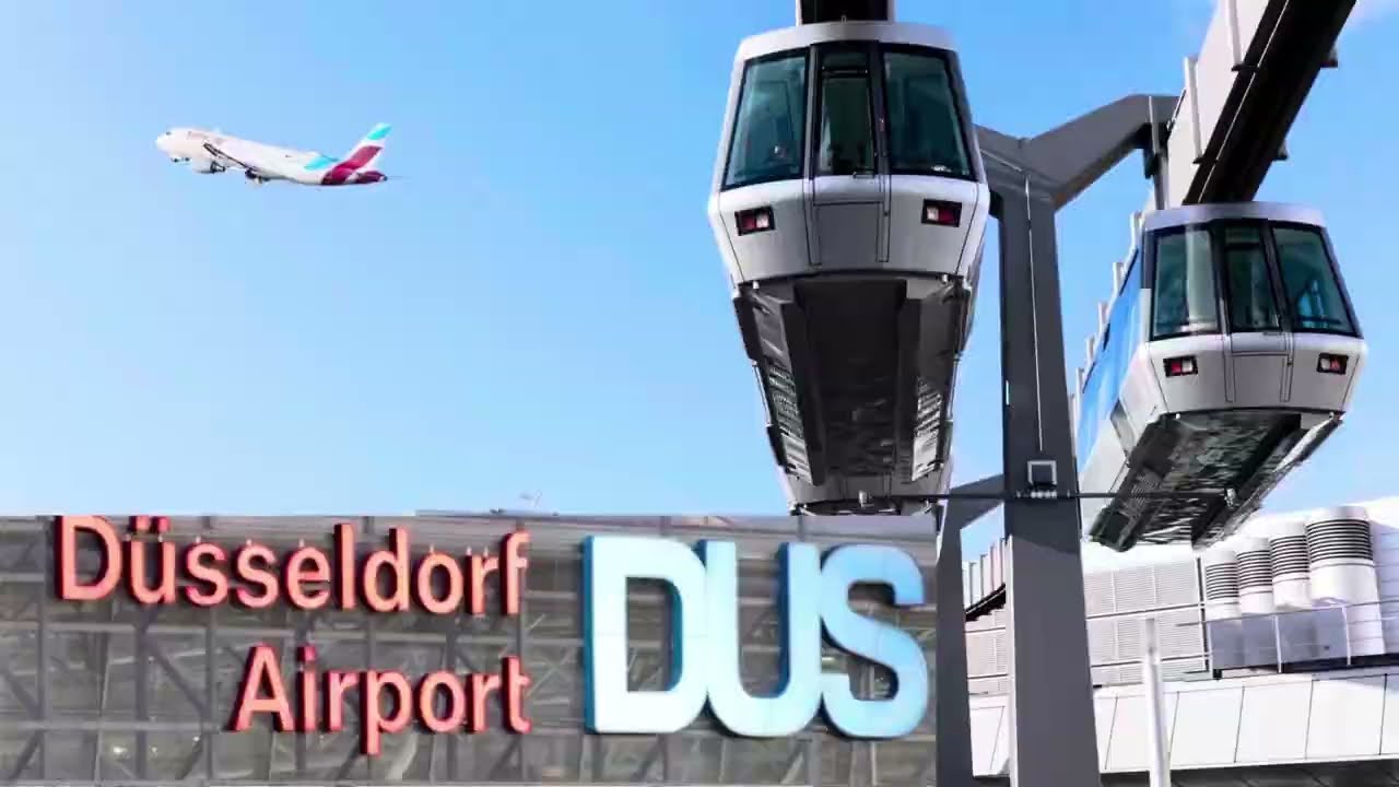 Exploring Düsseldorf 🇩🇪Airport on Foot | A Walking Tour
