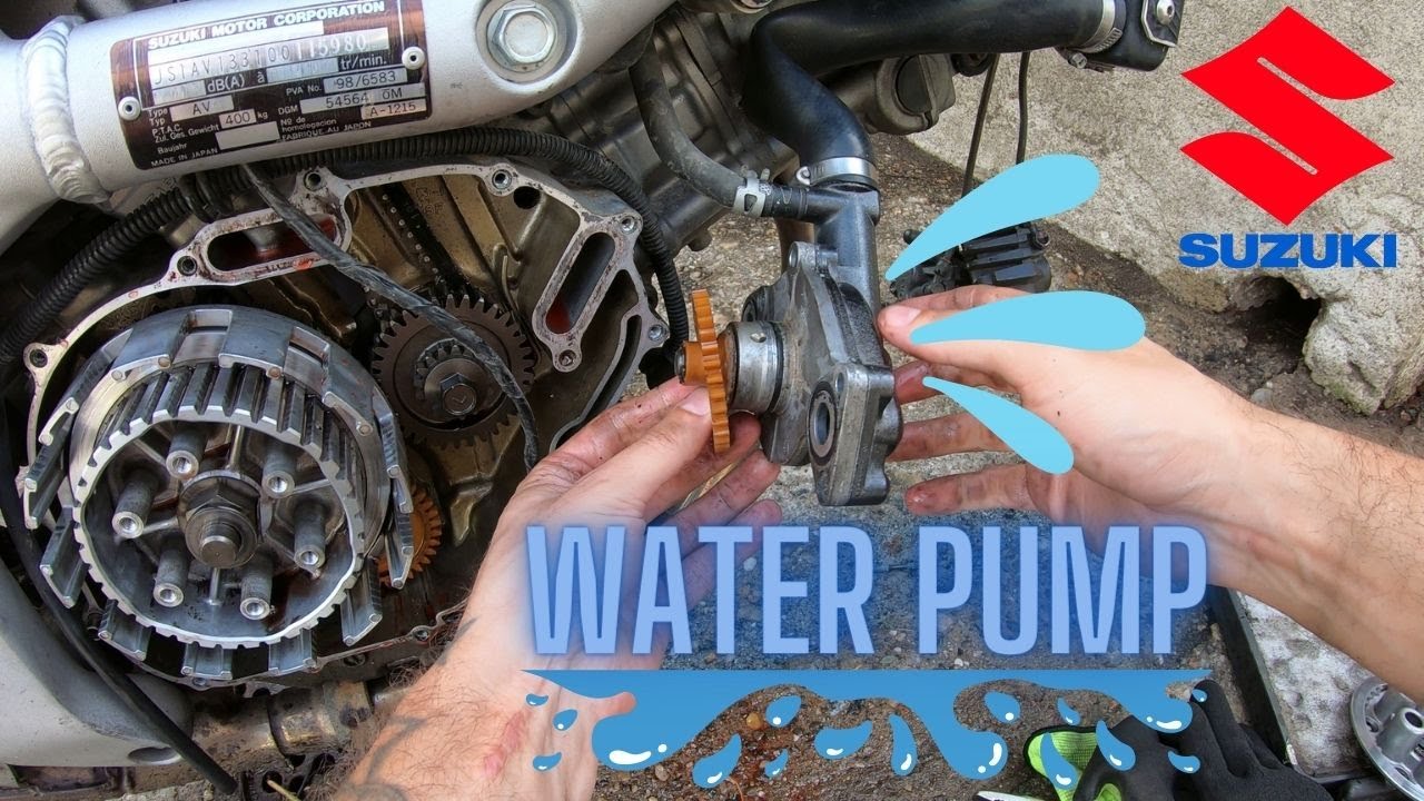 Suzuki SV 650 Remove the water pump , Entfernen Sie die Wasserpumpe , verwijder de waterpomp , 4K