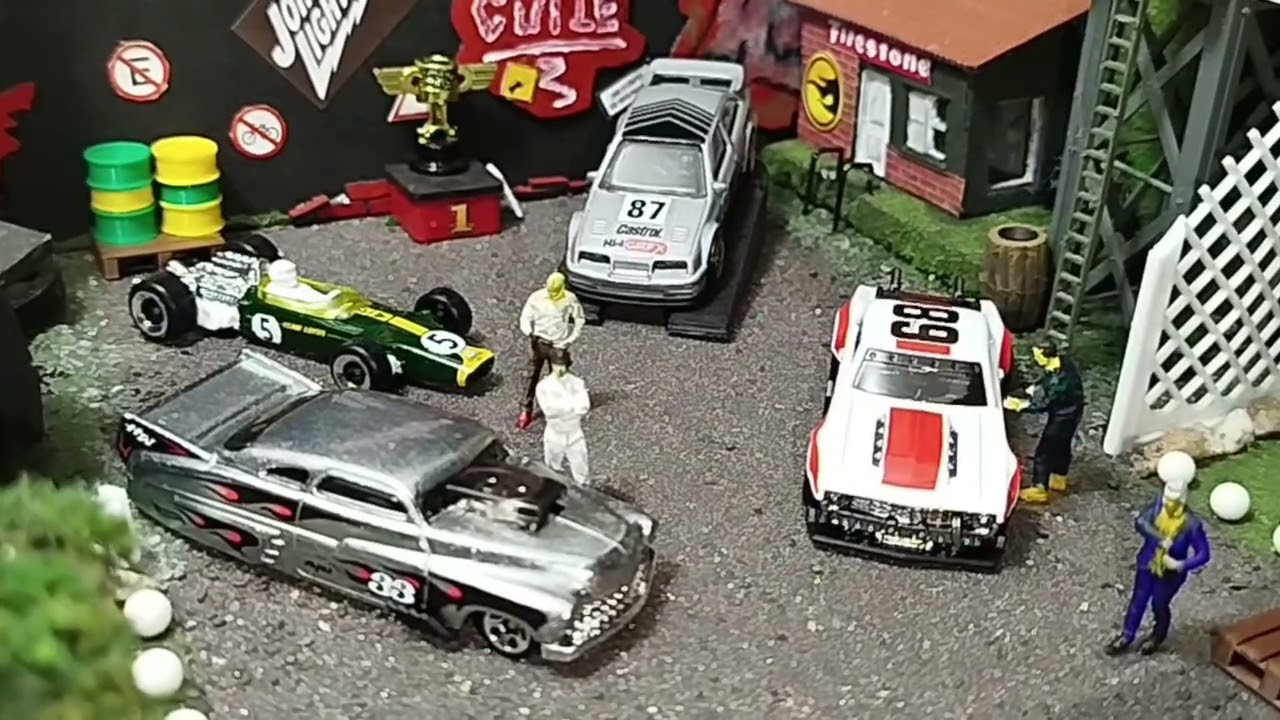 DIORAMAS PARA HOTWHEELS E OUTRAS MARCAS NA ESCALA 1:64
