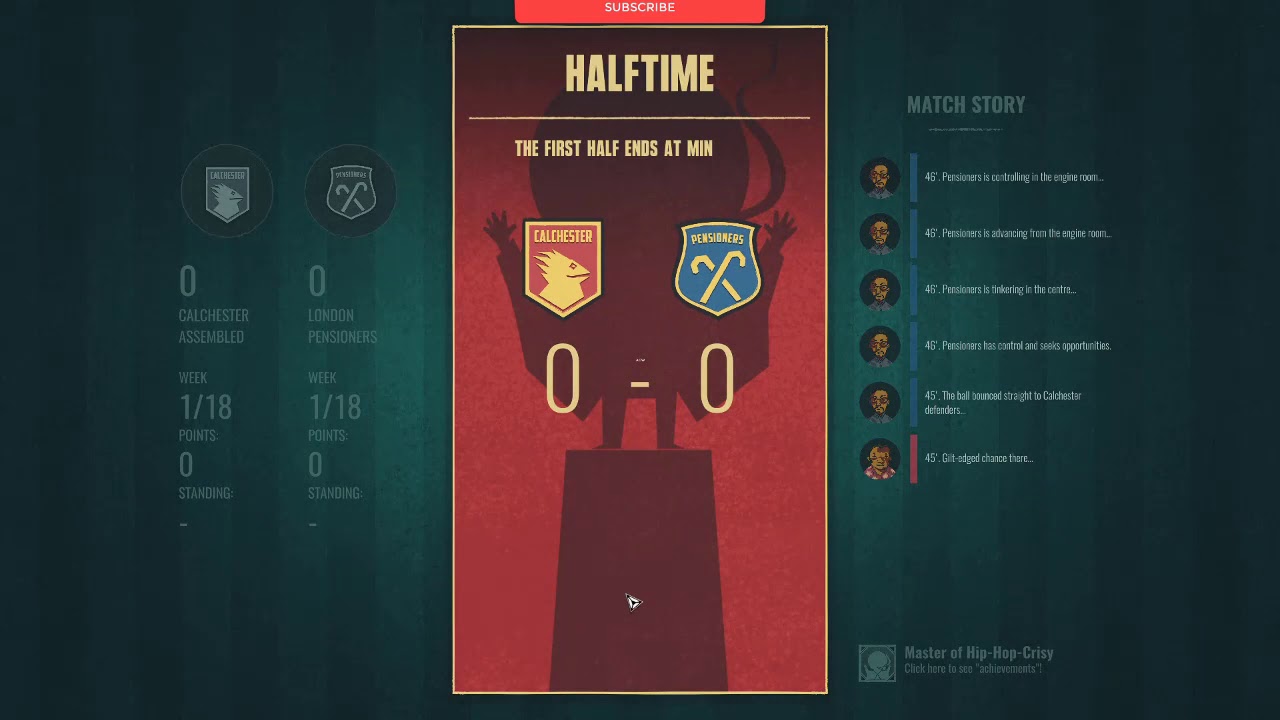 Football Drama Gameplay (PC Game)