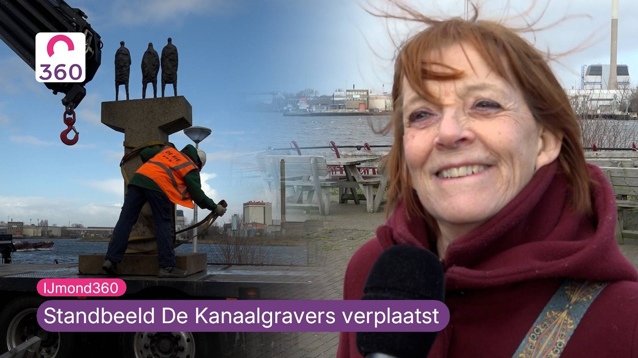 Standbeeld De Kanaalgravers verplaatst